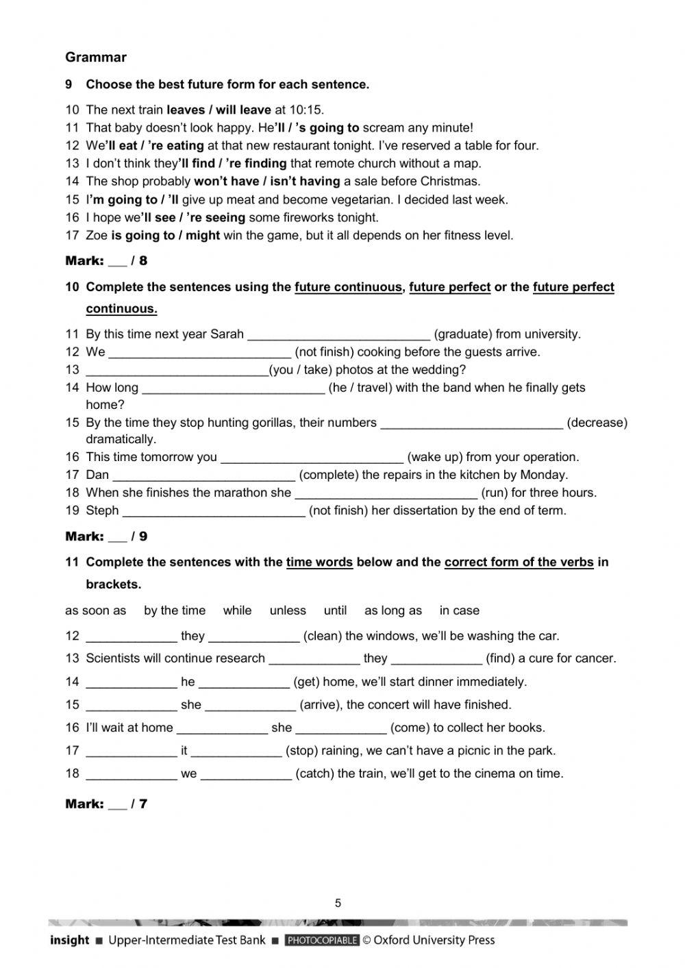Insight upper i free interactive worksheets 4562236