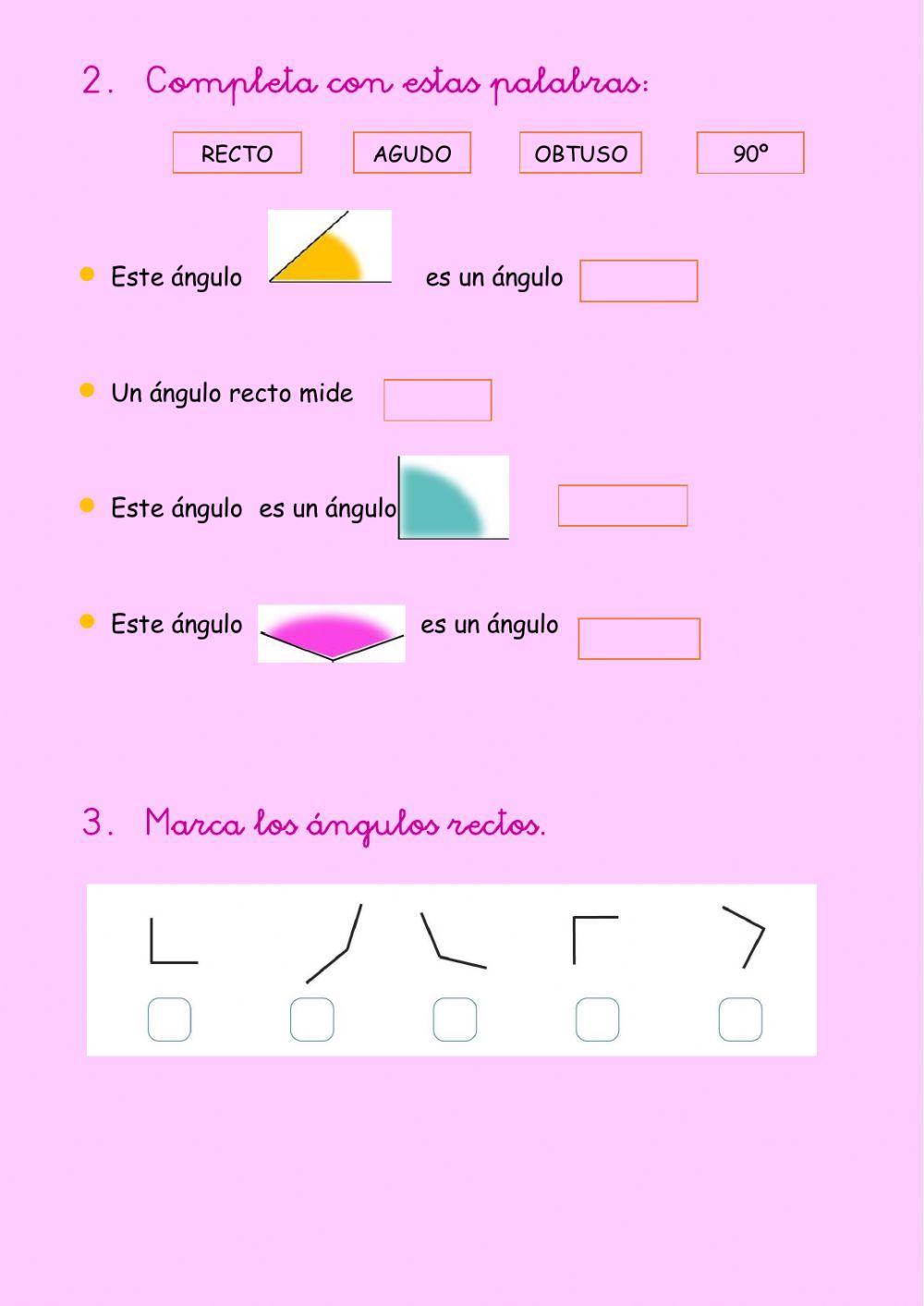 Tipos de ángulos