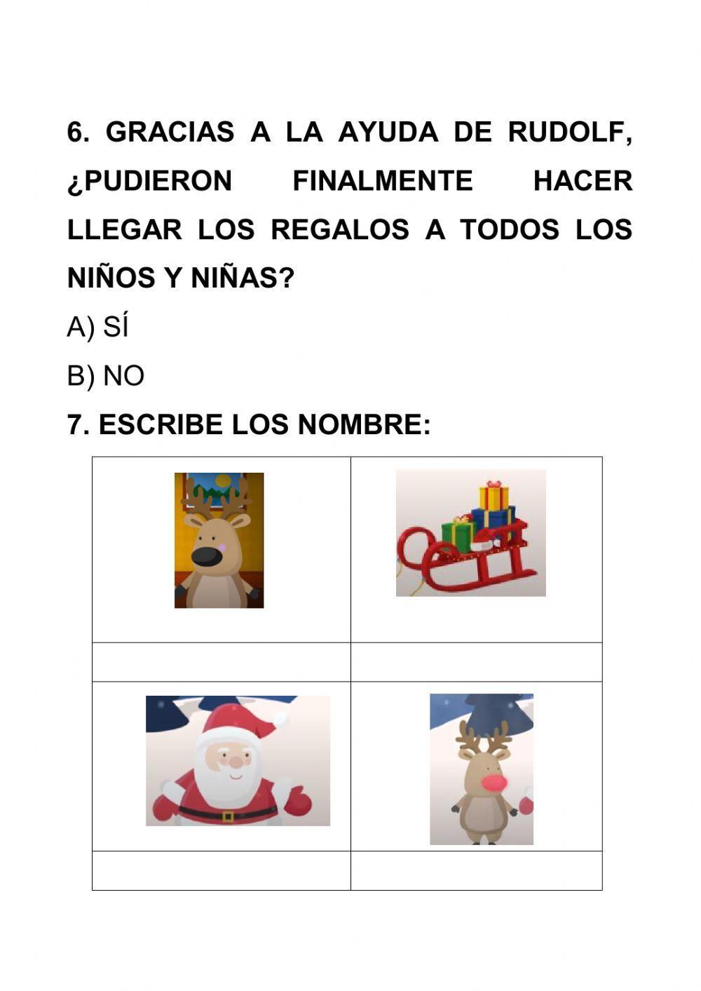 Comprensión oral navidad