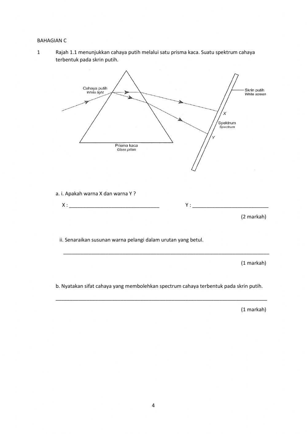 TINGKATAN 1 BAB 8 - CAHAYA DAN OPTIK