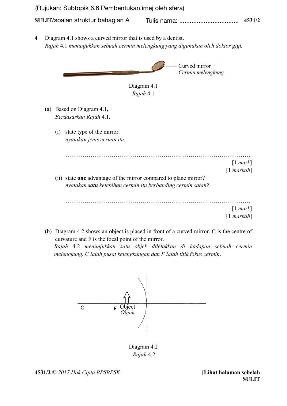 Soalan struktur bahagian A