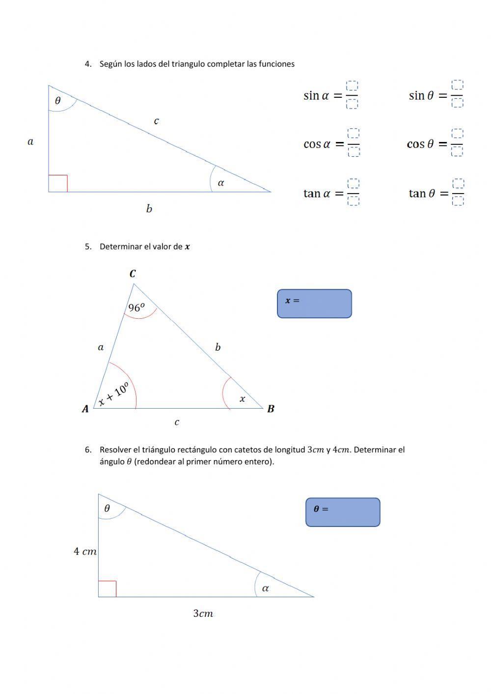 Triangulo rectángulo-funciones trigonométricas