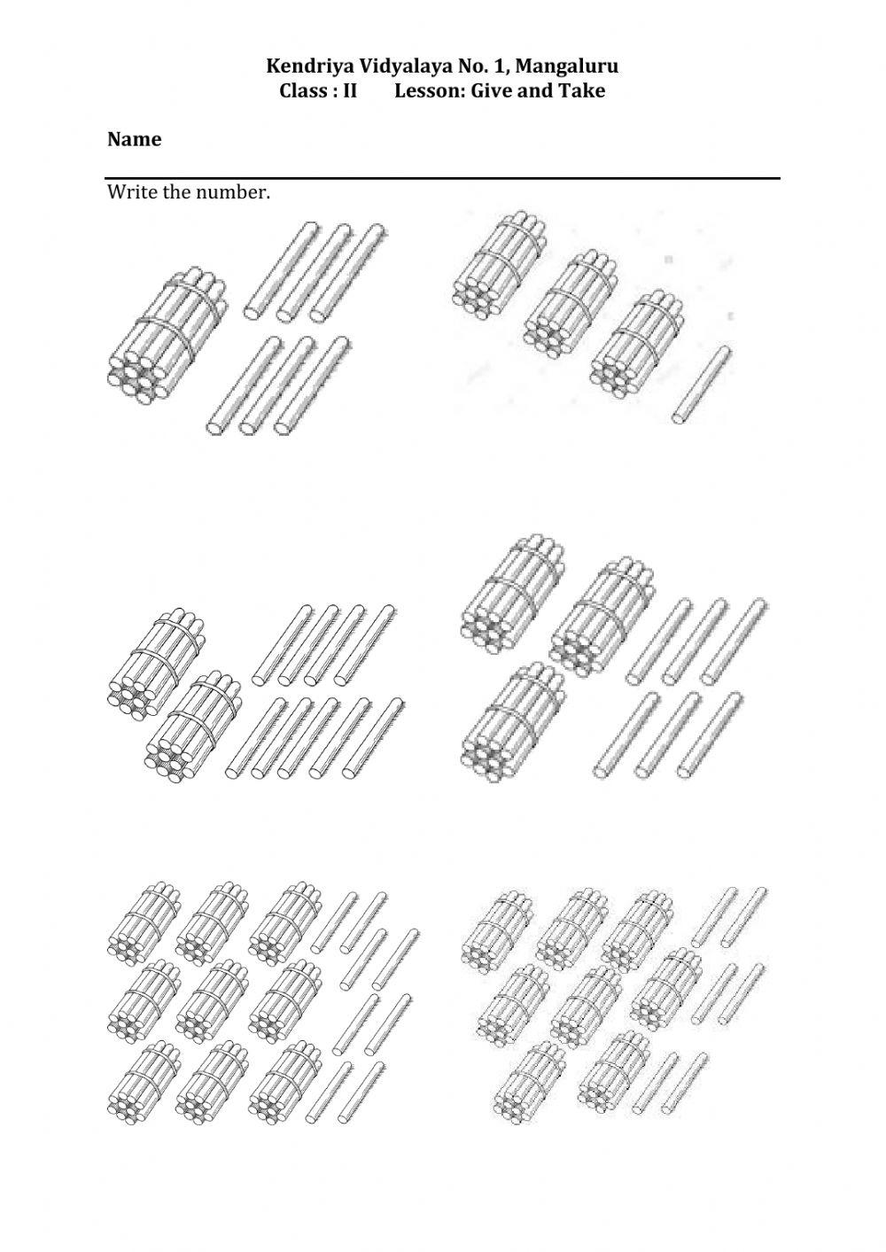 Give and take interactive worksheet live worksheets