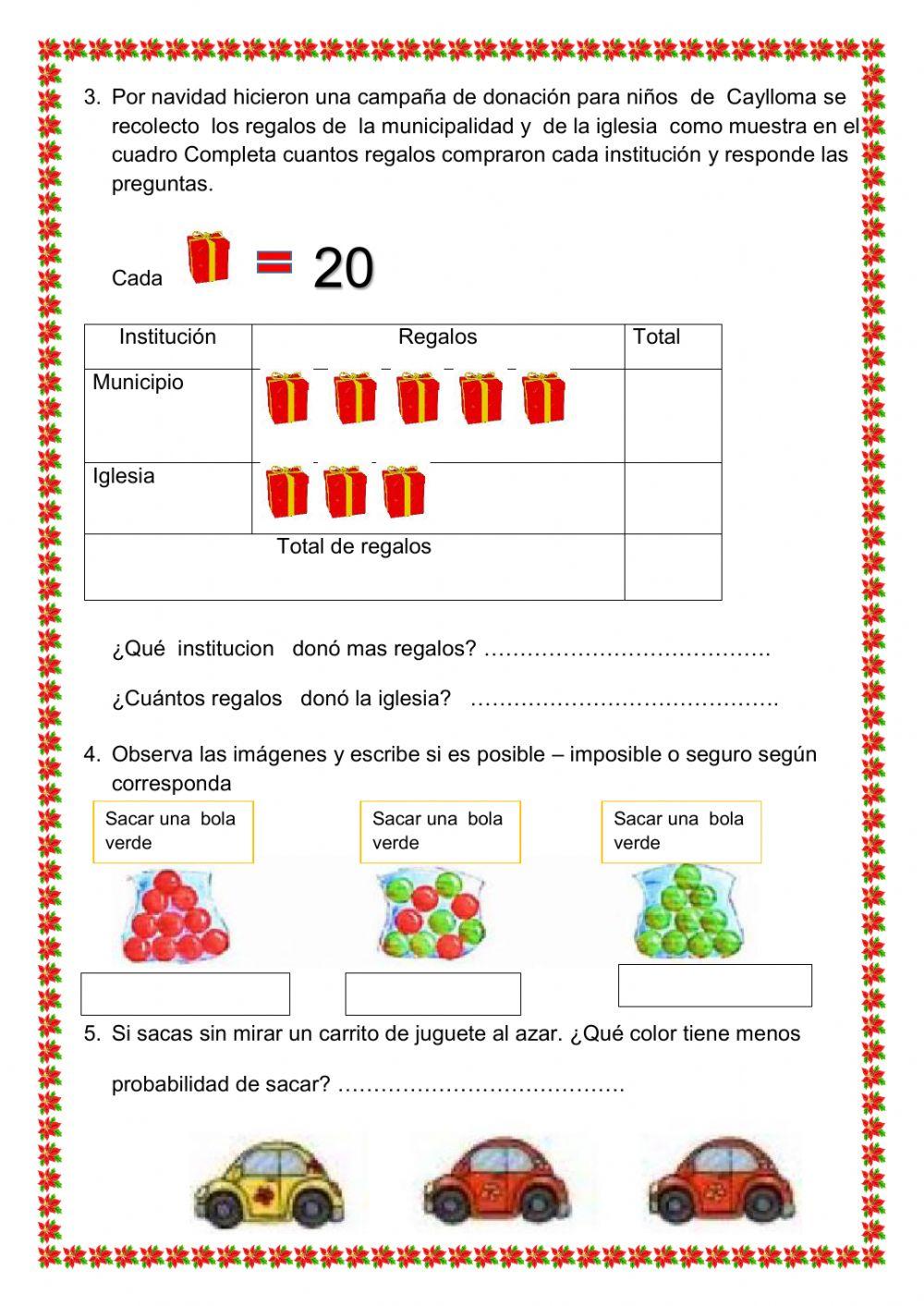 Evaluación de matemática