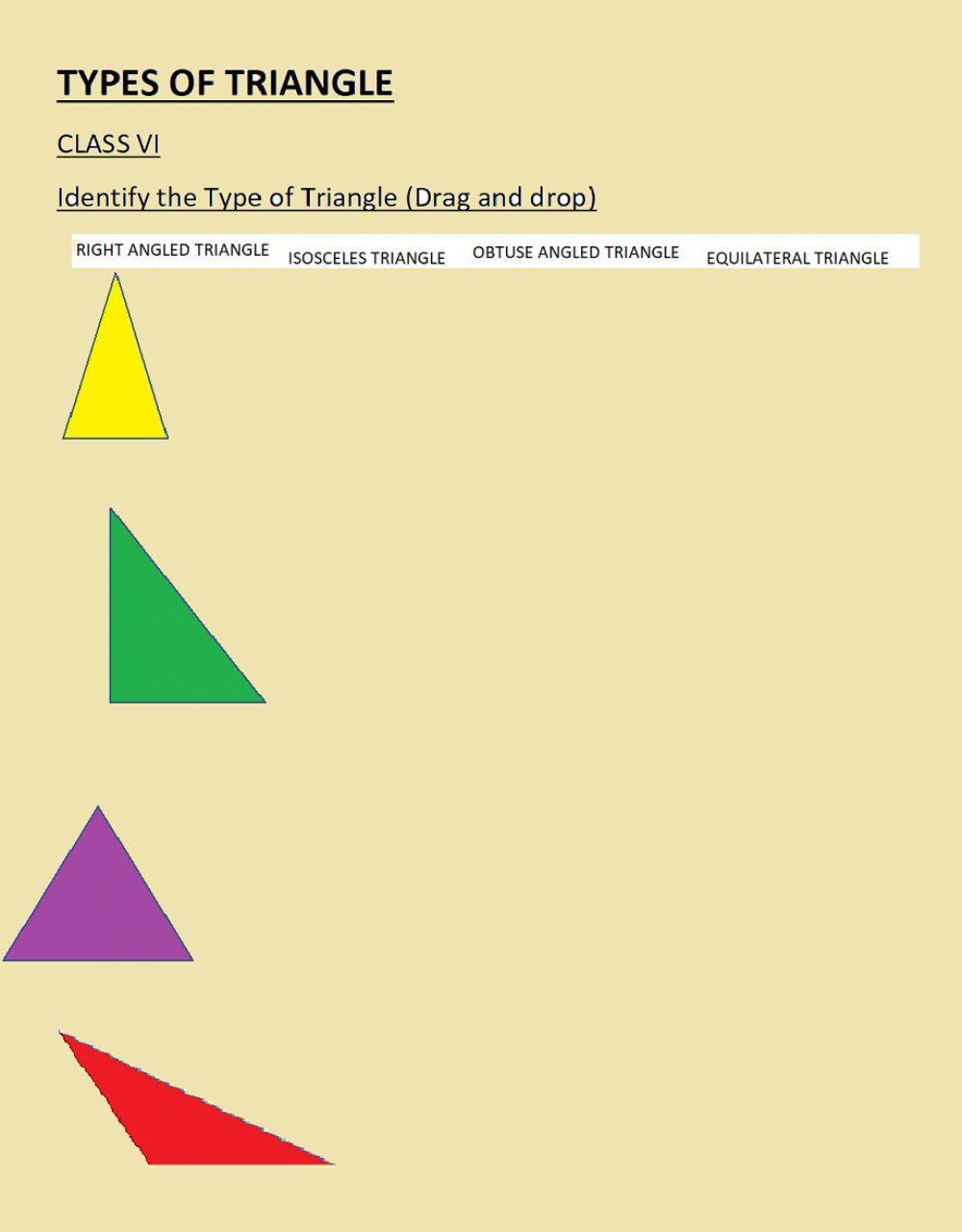 Types of Triangles