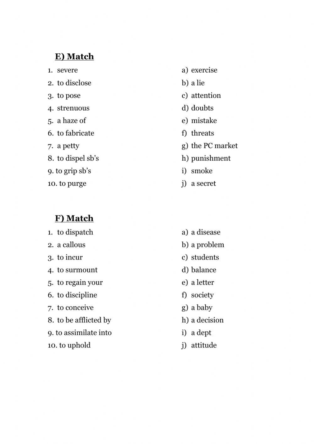 Revision vocabulary c1 KAR 1-2-3