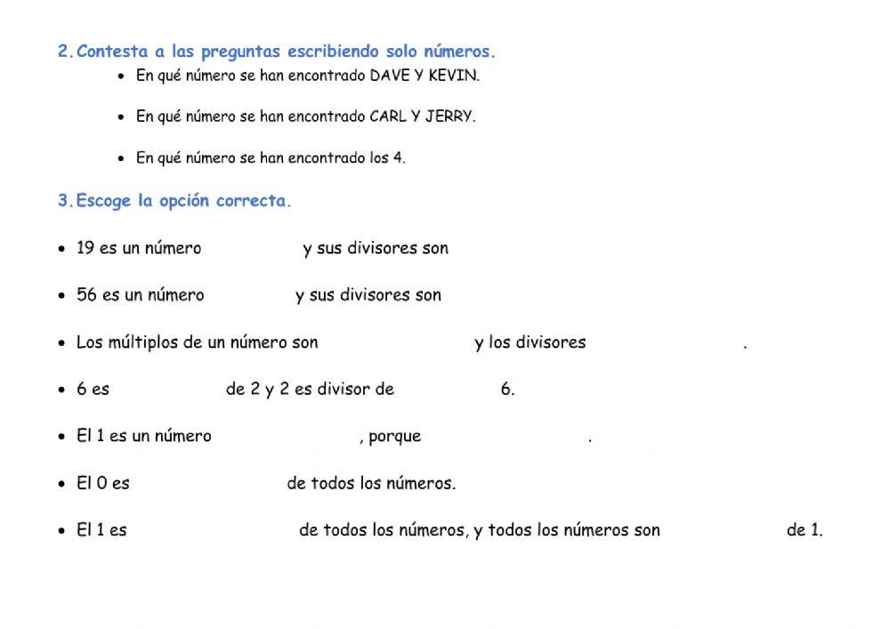 MULTIPLOS Y DIVISORES