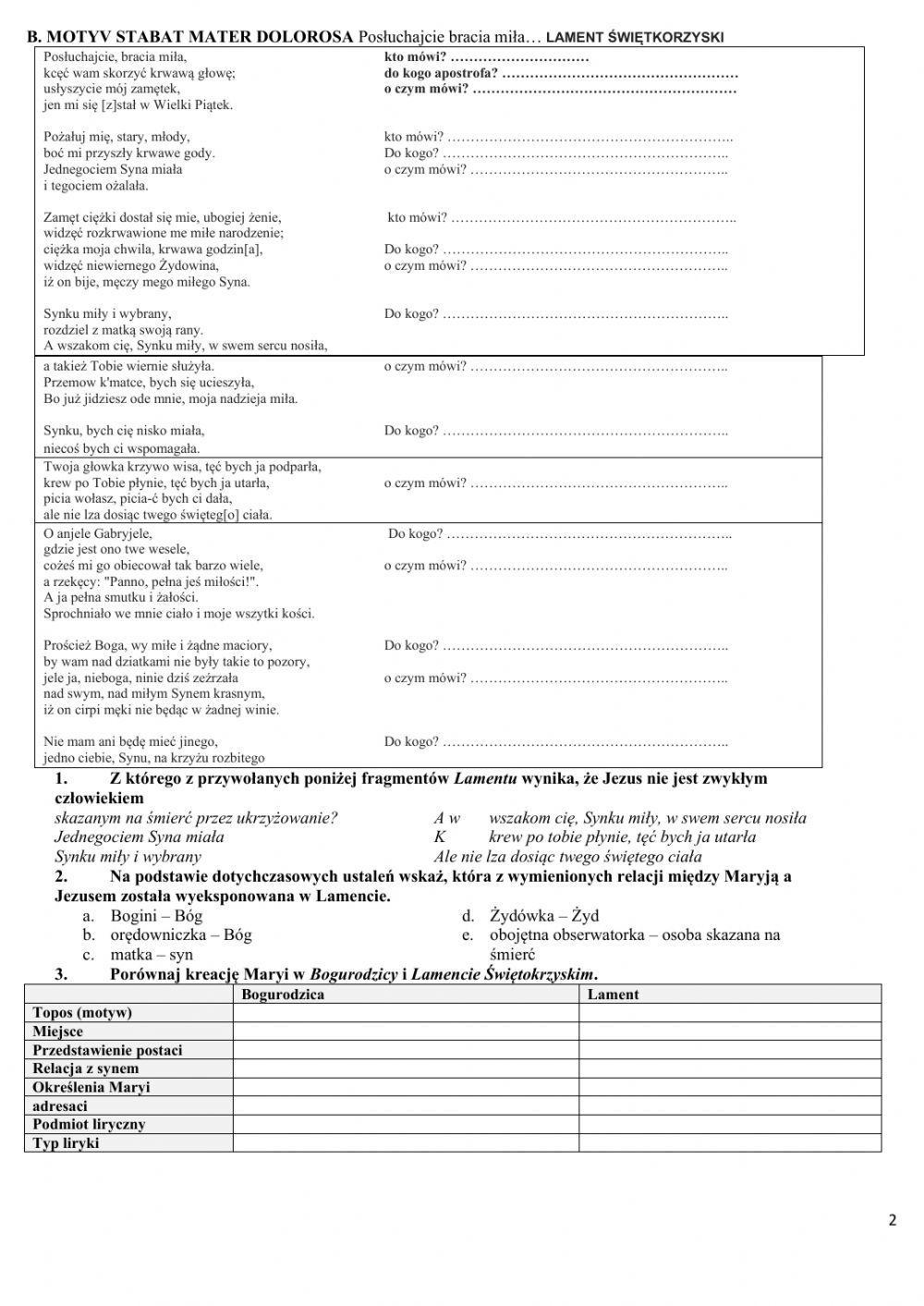 Lament świętokrzyski