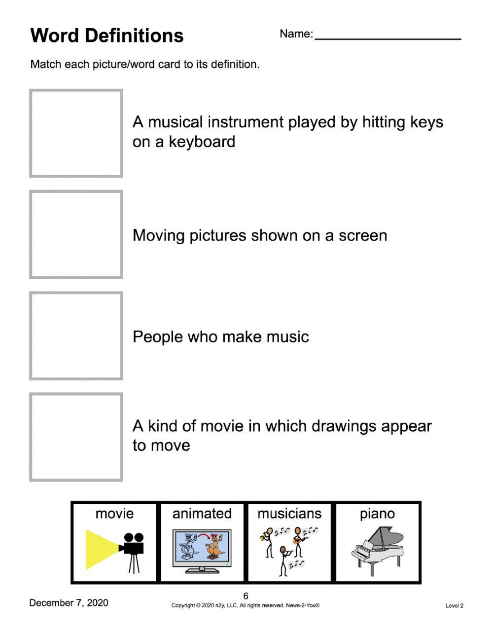 News 2 You Worksheets Soul