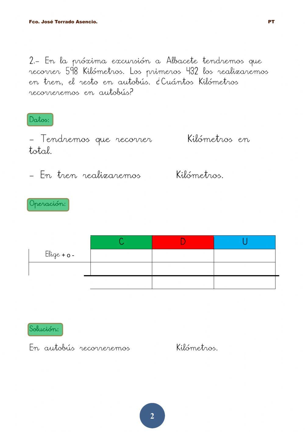 Problemas nº hasta 599 sin llevadas