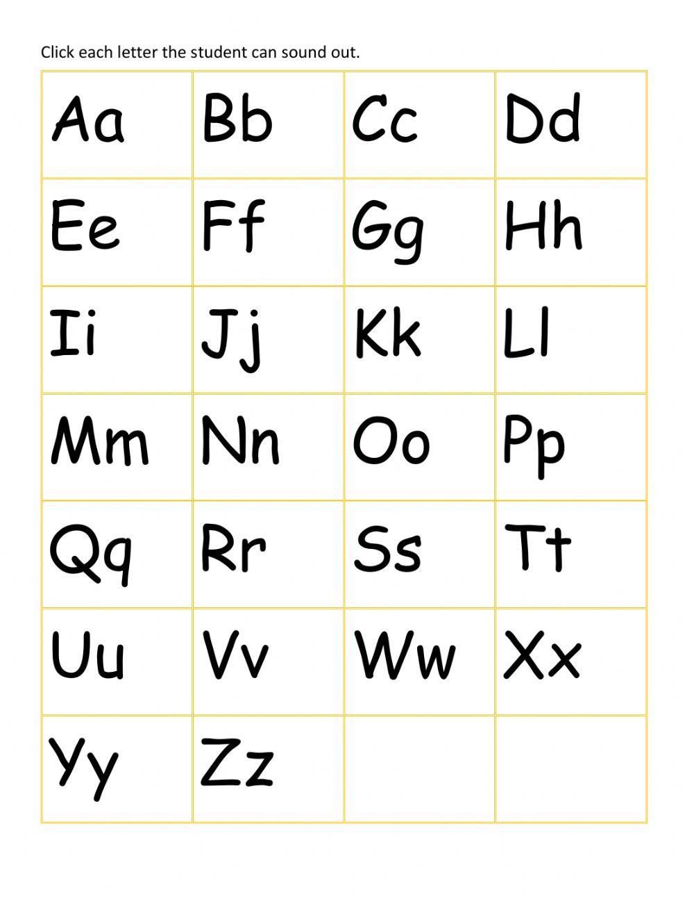 Alphabet Sound