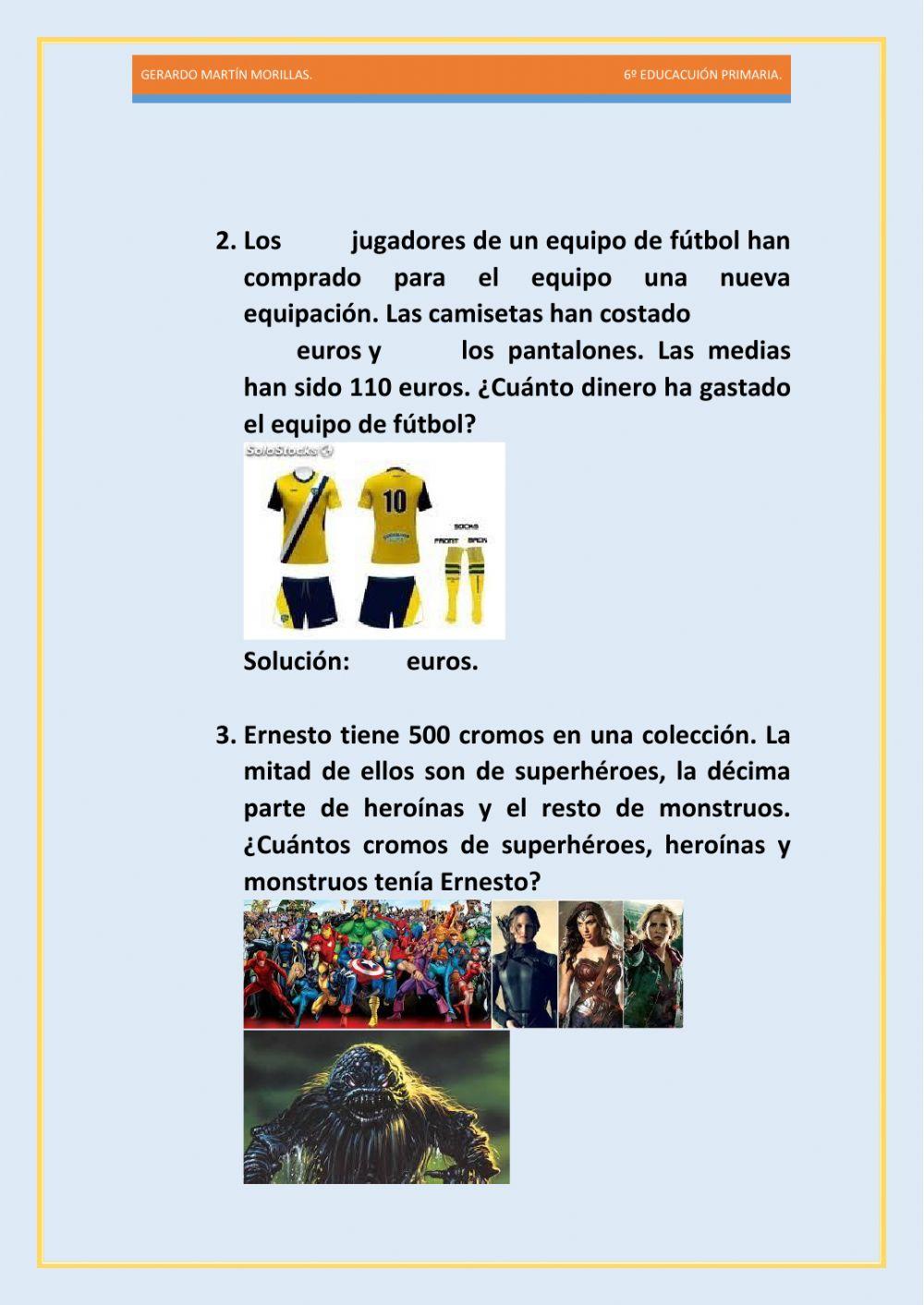 Resolución de problemas. Ficha 8.