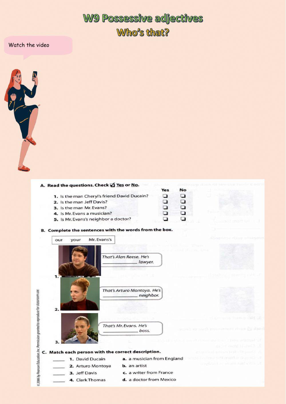 Semana 9 Possessive adjectives