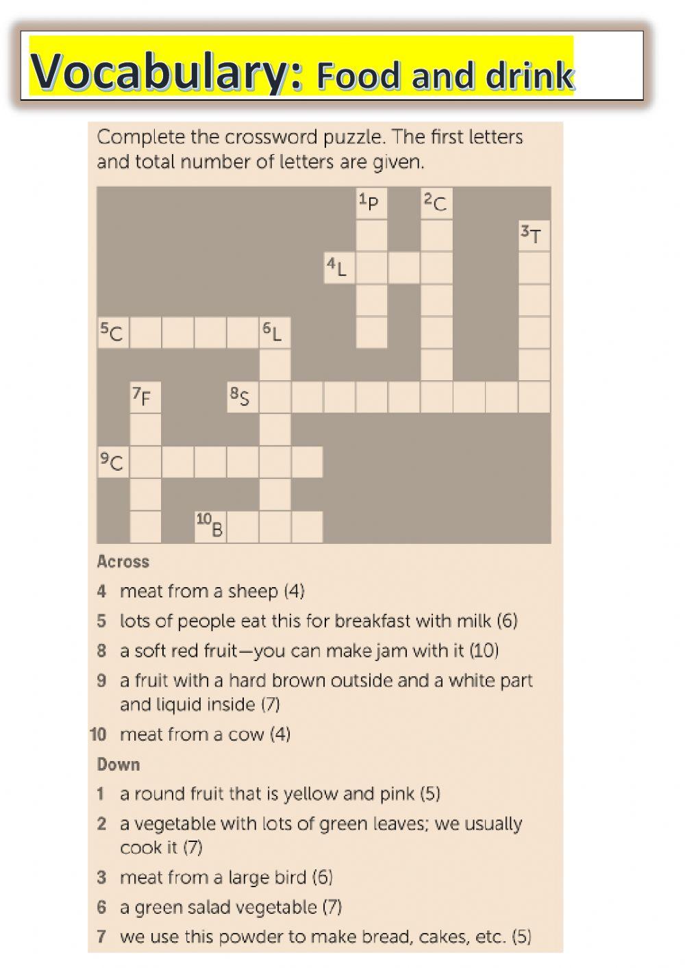 VOCABULARY AND FOO LEVEL 4