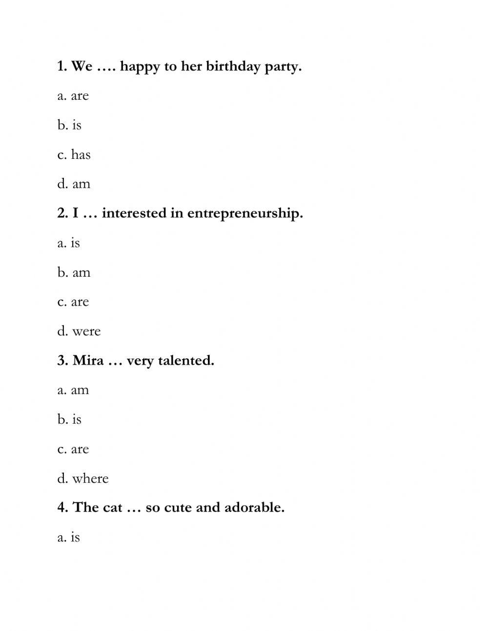 Grammar online exercise for junior high school | Live Worksheets
