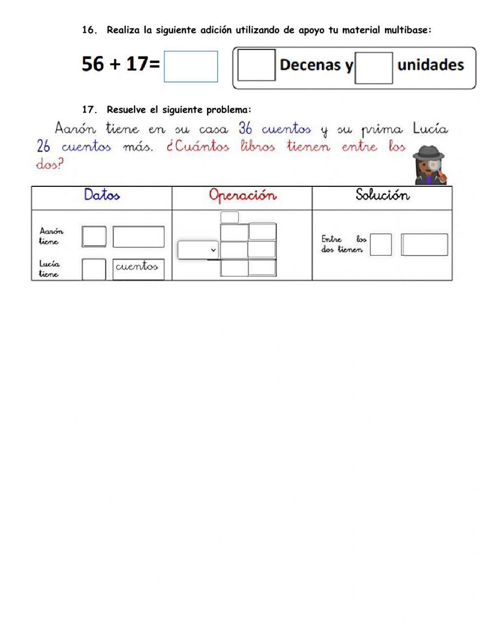 Examen final de matemática 1ER GRADO