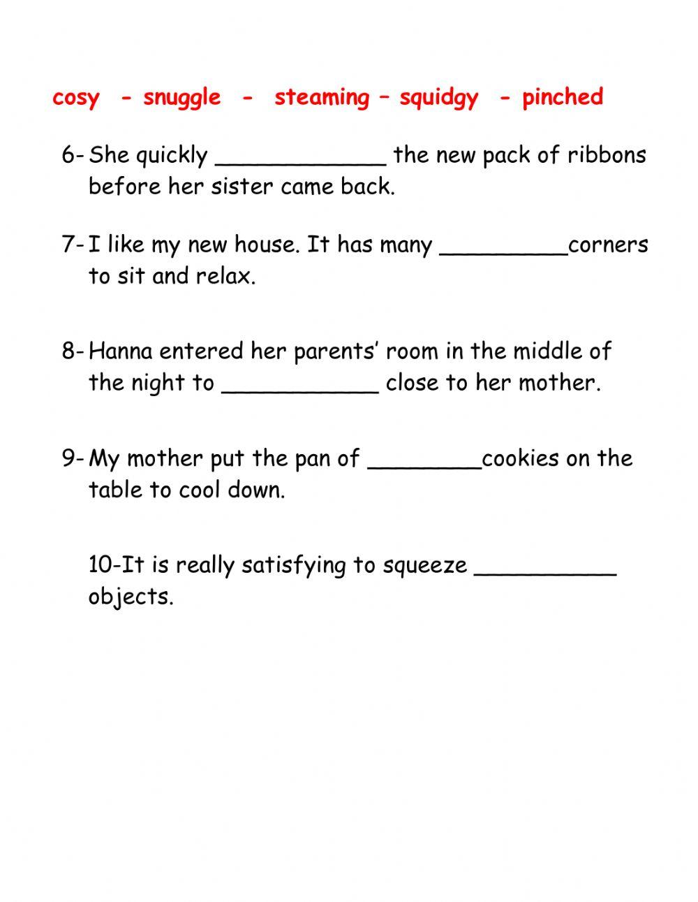 The Porridge Pincher-New Vocab