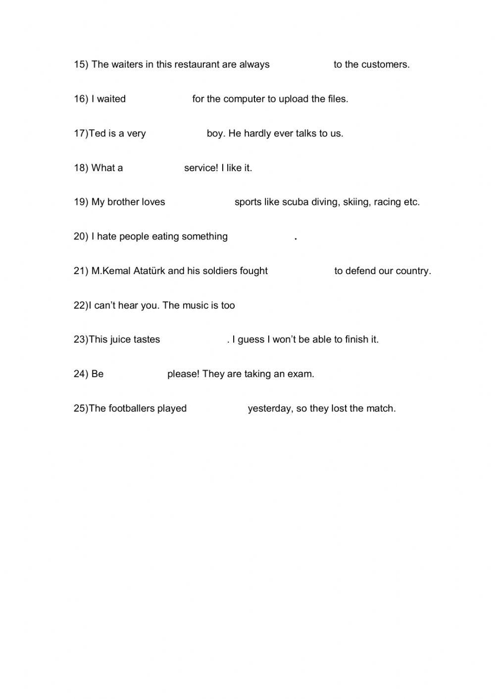 Adjectives and adverbs