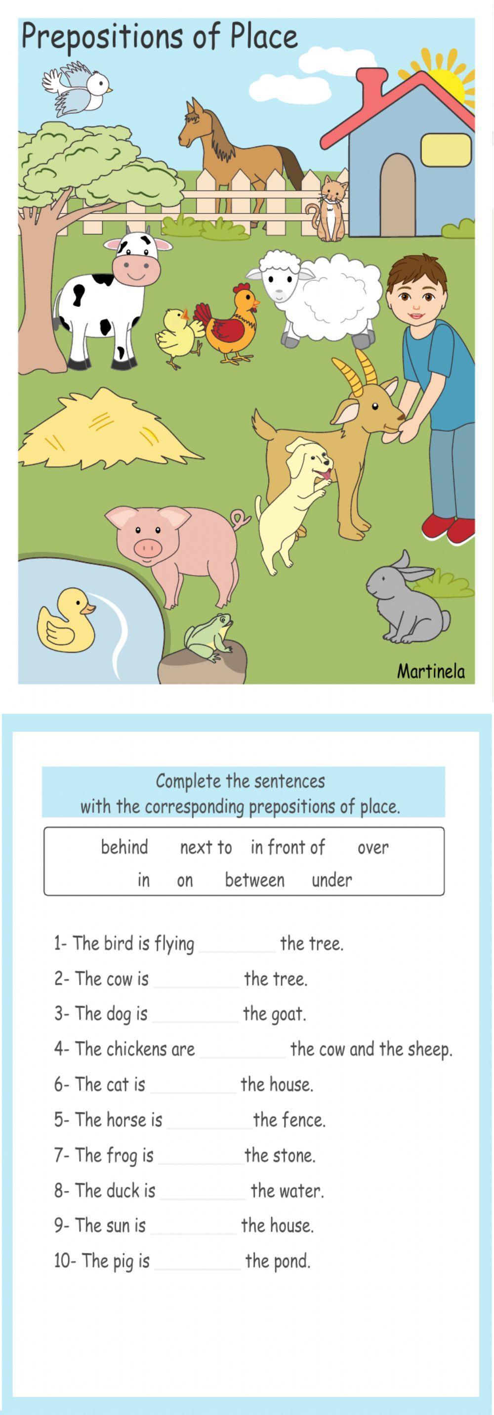 Prepositions of place