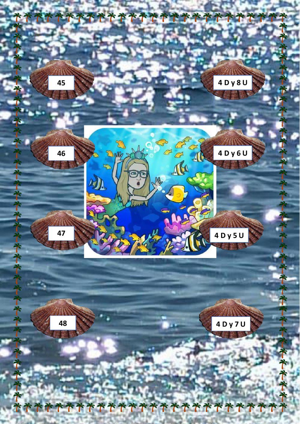 Descomposición de números del 41 al 50.