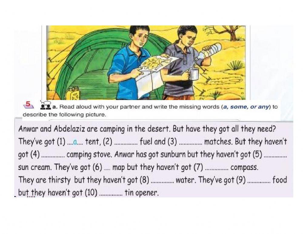 Camping countable and uncountable