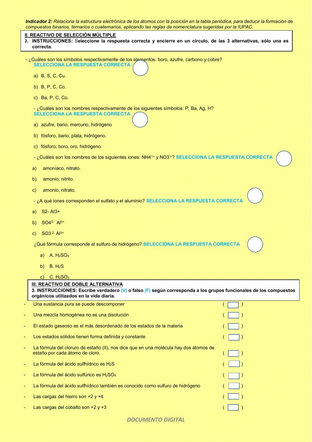 Examen de ubicación