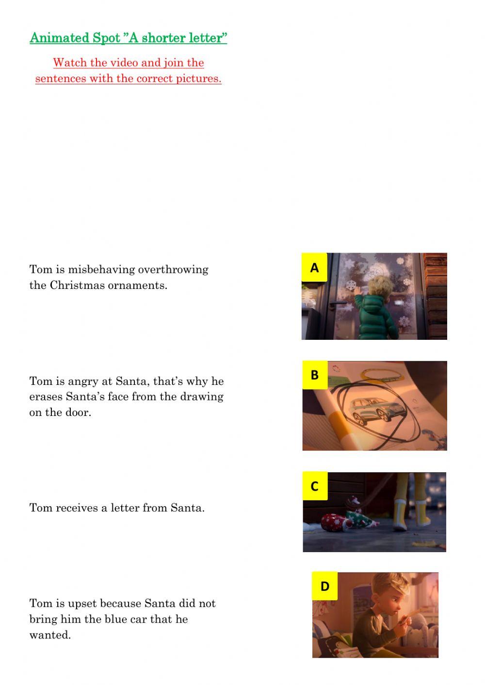 Christmas listening comprehension