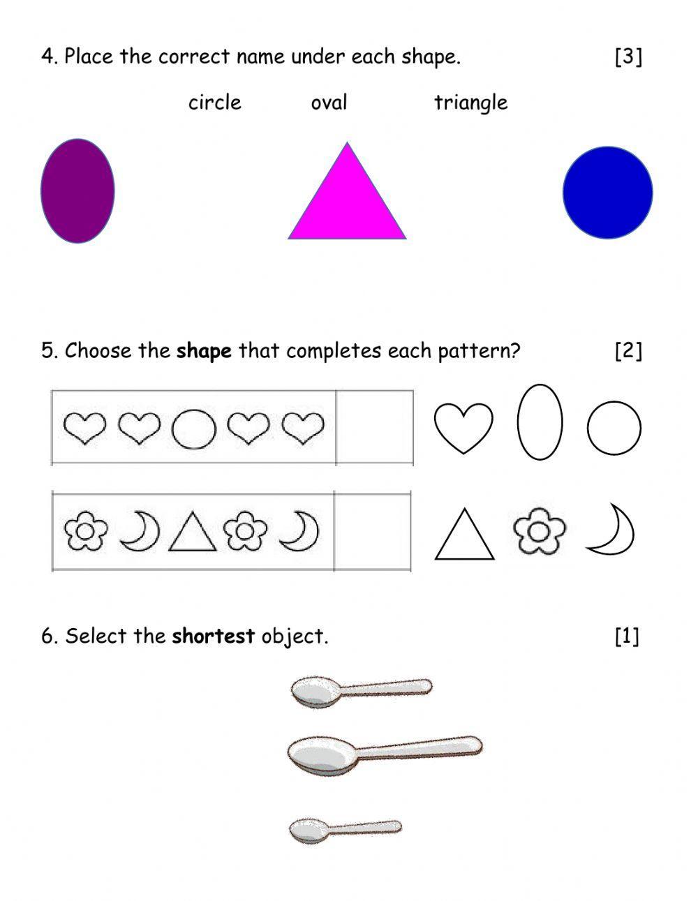 Grade 1 Math Concepts Christmas 2020 Exam