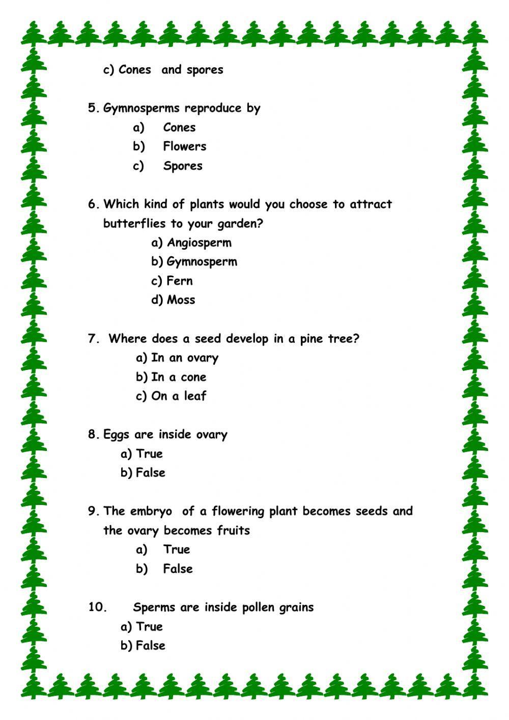 Reproduction in plants