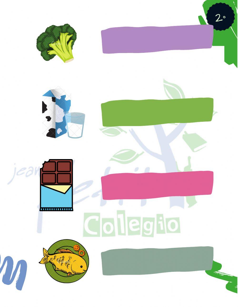 Healthy and junk food