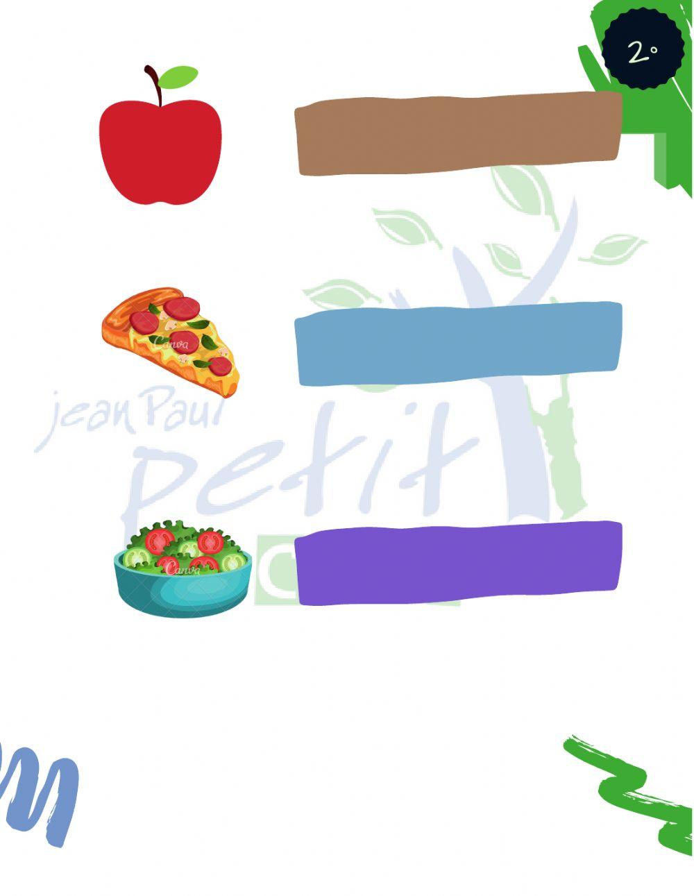 Healthy and junk food