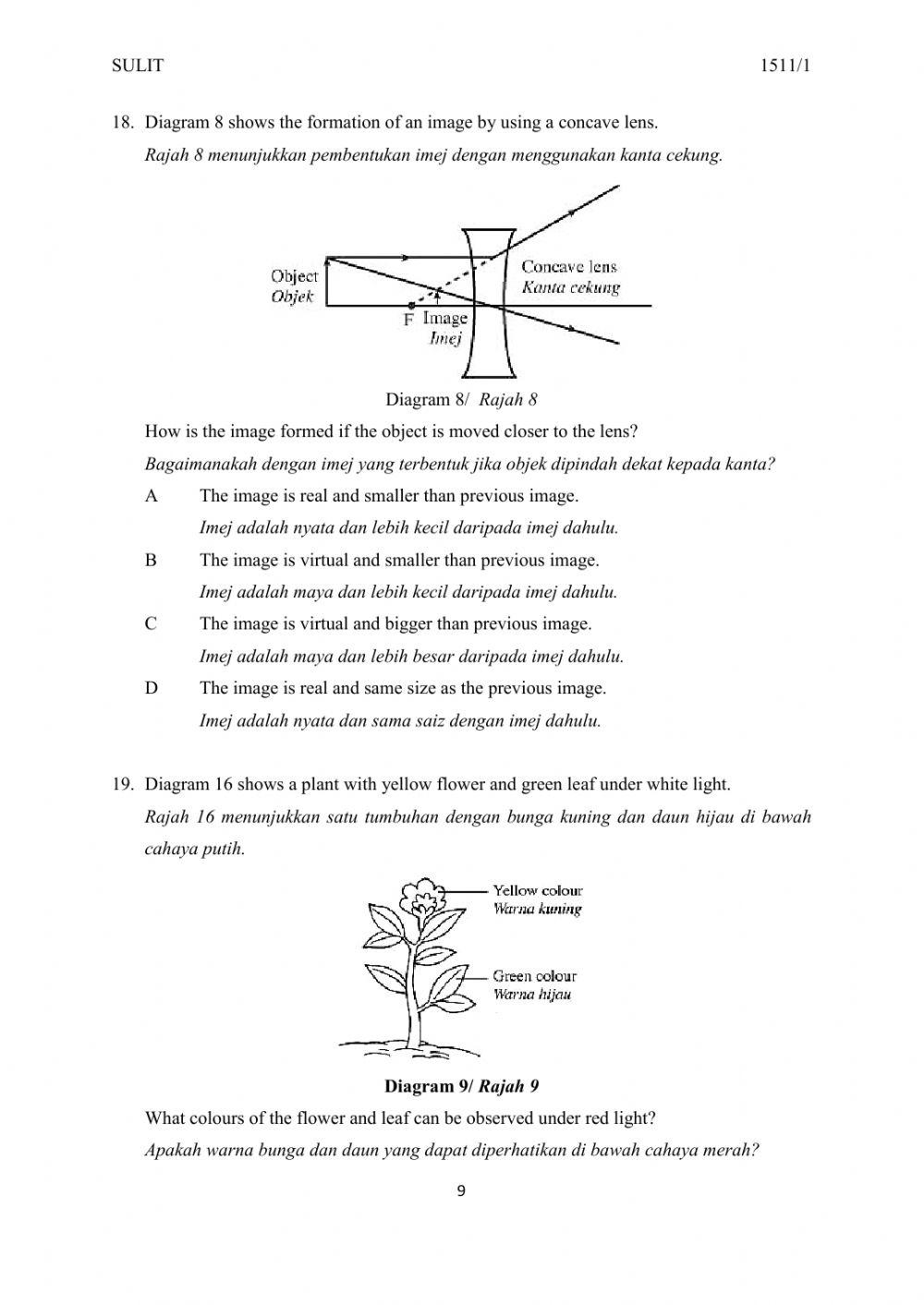 Sains Tingkatan 5 Kertas 1 Part 2