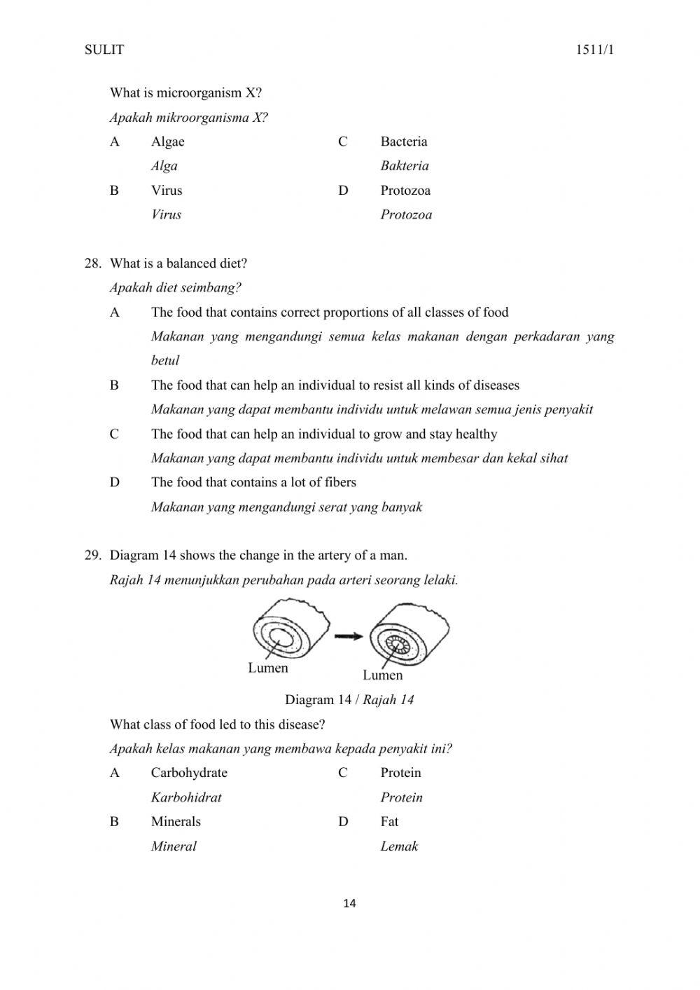 Sains Tingkatan 5 Kertas 1 Part 2