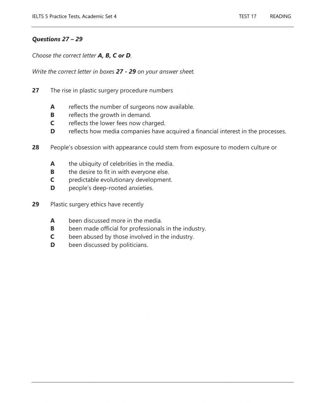 IELTS reading and writing