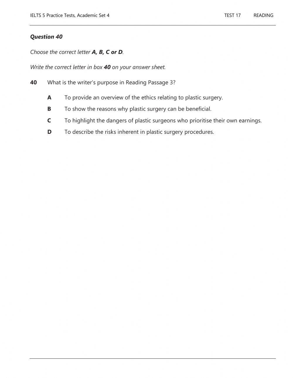 IELTS reading and writing