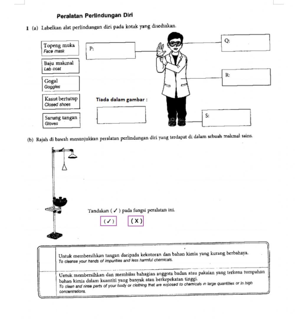 Langkah Keselamatan di dalam Makmal