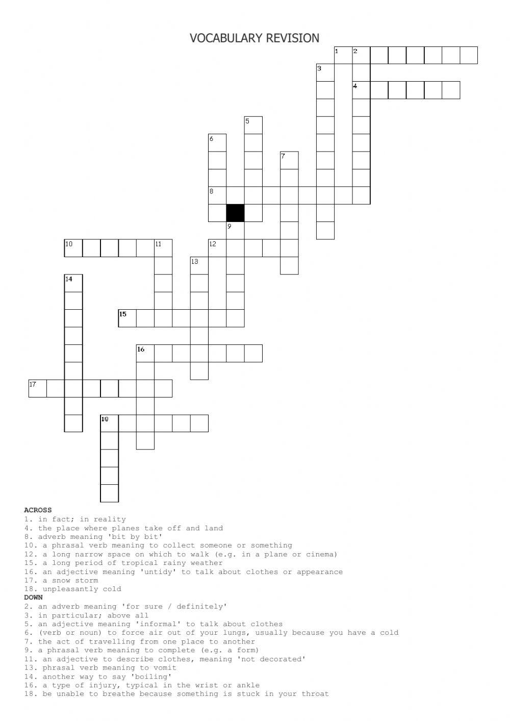 upper revision crossword