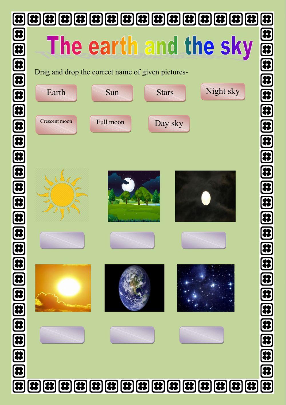 The earth and the sky