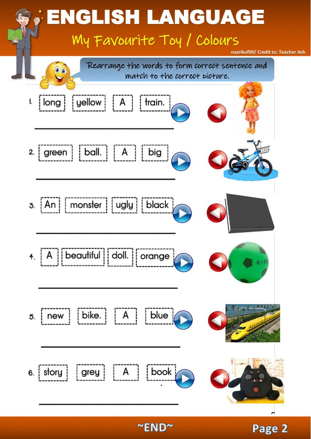 My favourite toy- colours