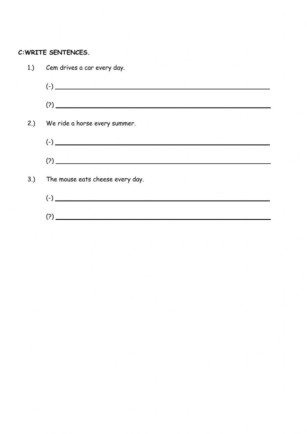 Simğle Present Tense