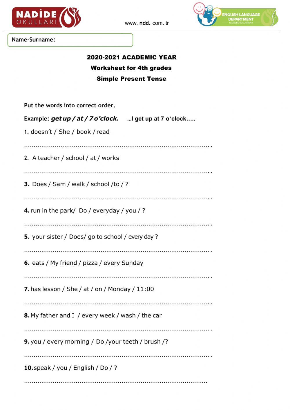 Simple Present Tense