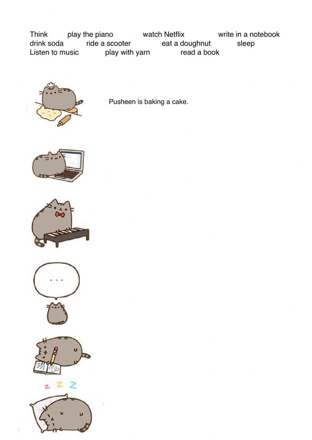 Pusheen verbs