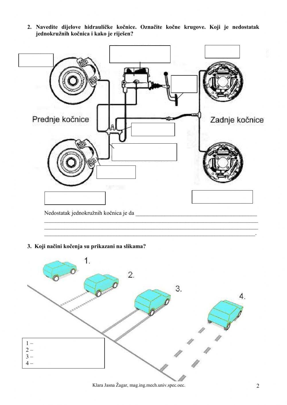 Vježba 14 - Kočni sustav