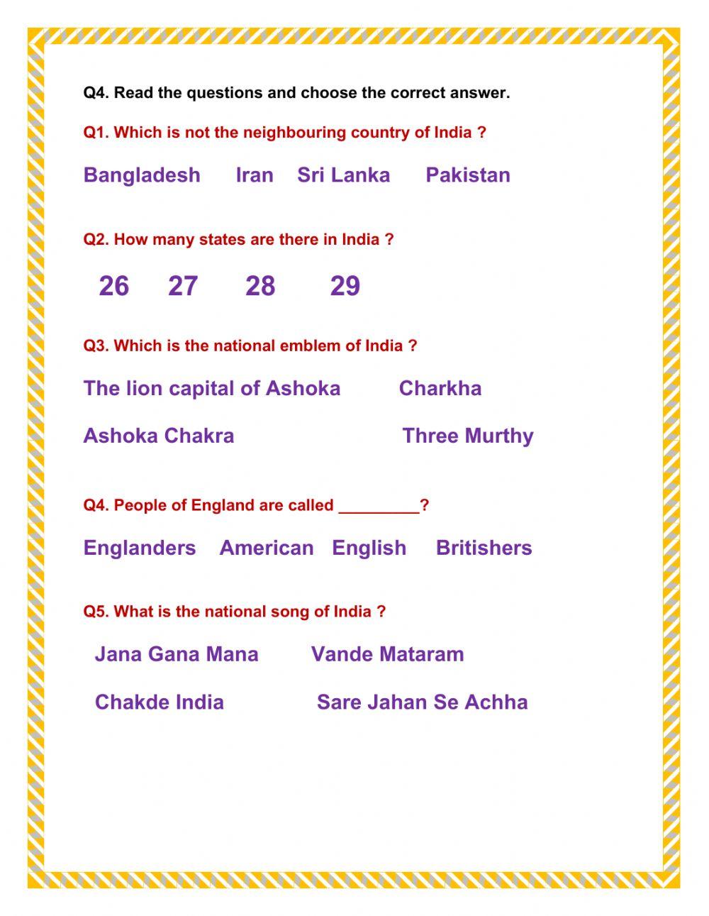 General Knowledge Quiz