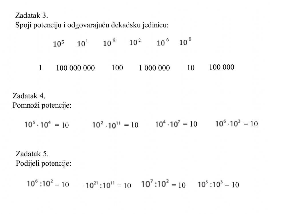 Potencije s bazom 10