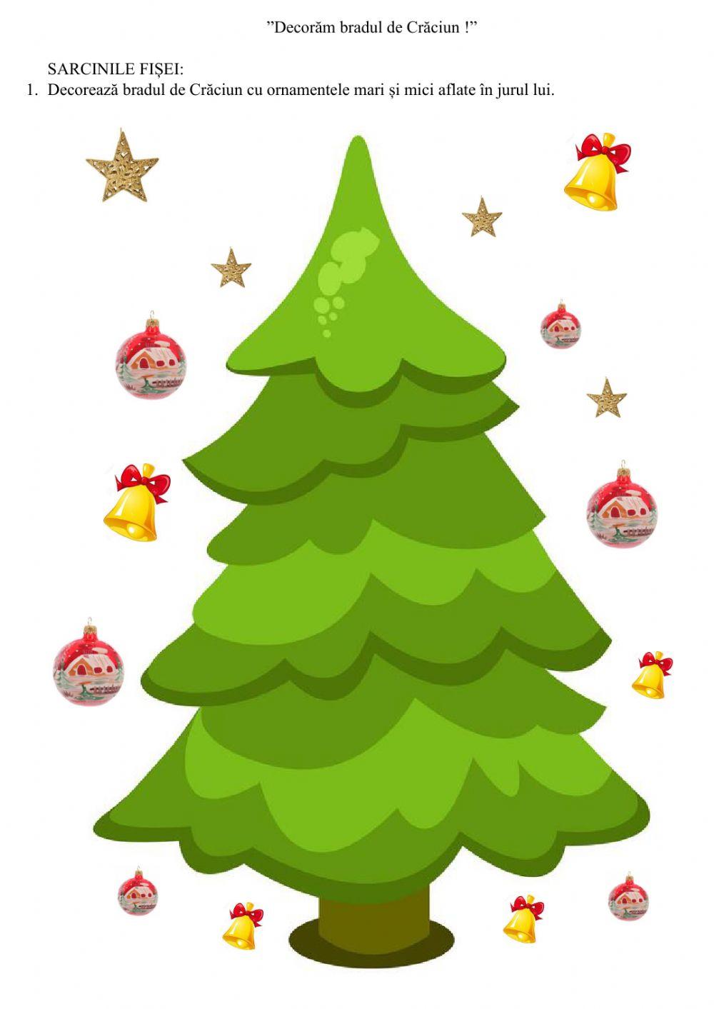 Decorează bradul de Crăciun