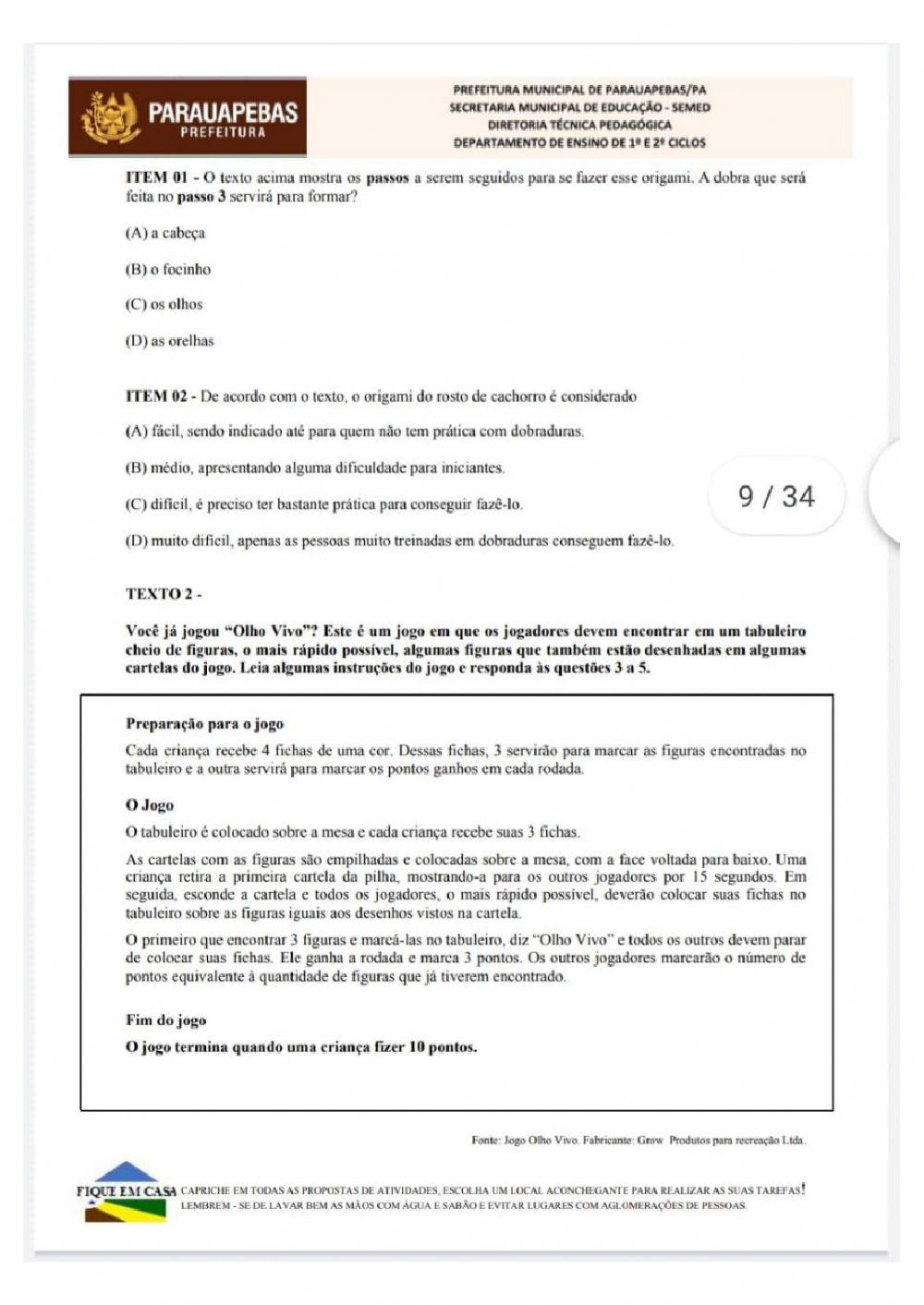 Interpretação de texto