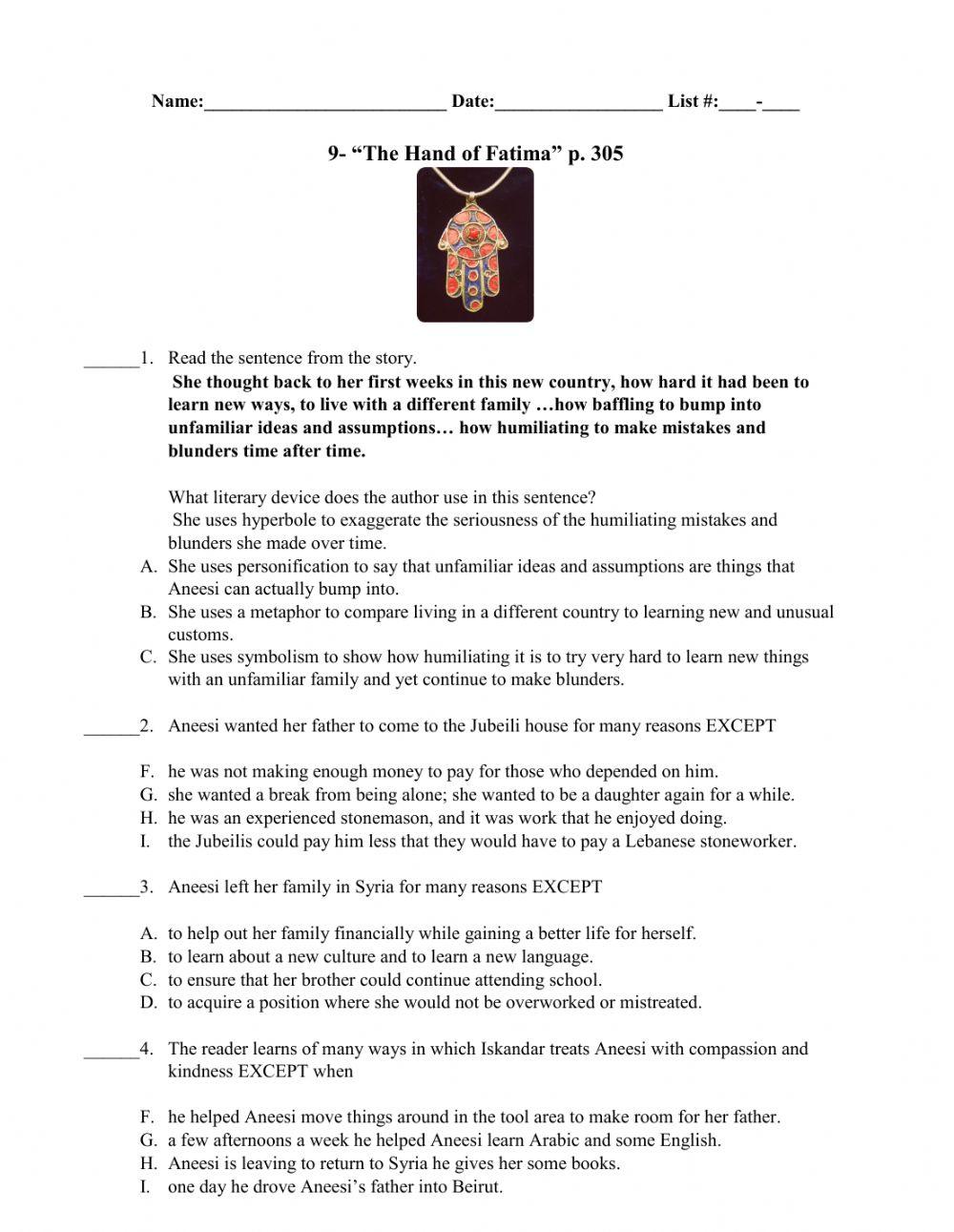 9-The Hand of Fatima p. 305