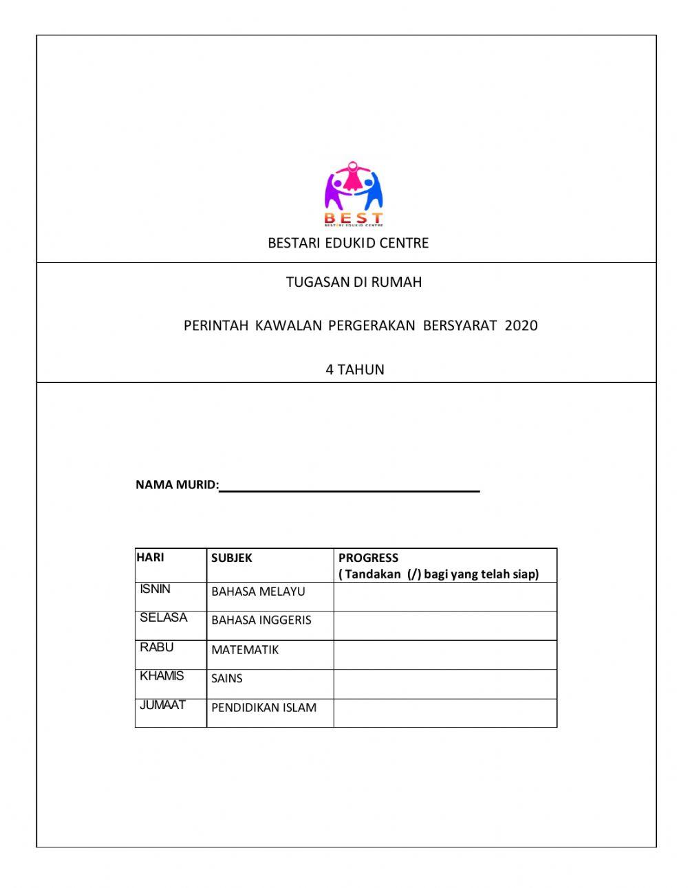 Tugasan pkpb sc (4tahun) 3.12.2020