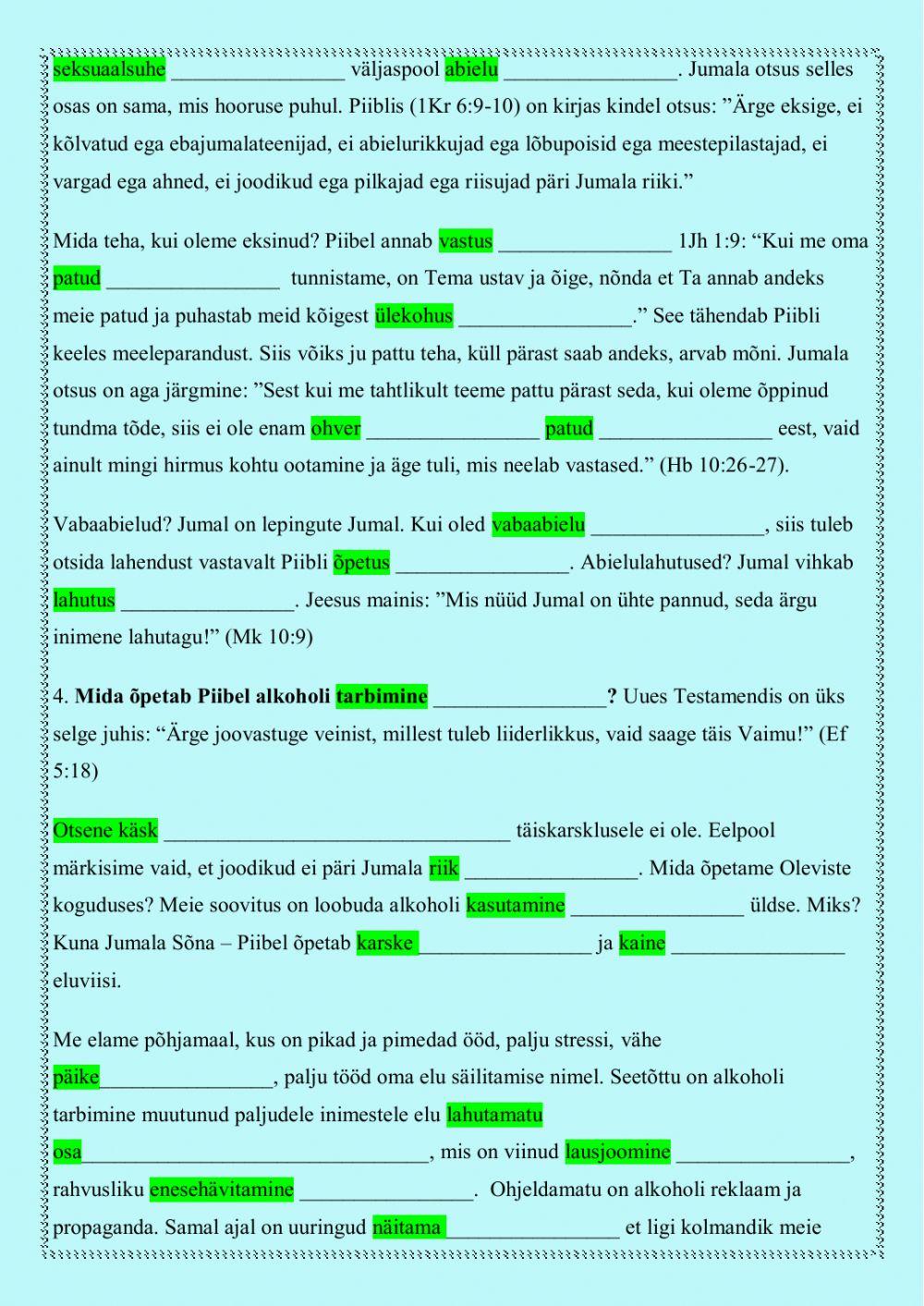 12.klass Millesse usud sina?